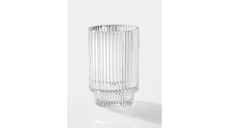 18 Pleated Votive Glass Holders